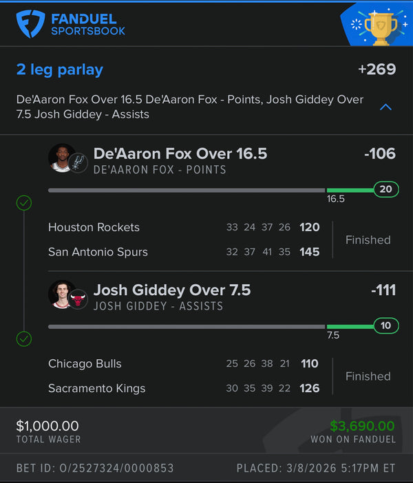 Winning slip